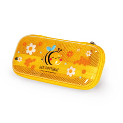 Trousse rectangulaire 2 compartiments - Legami - jaune - Abeille