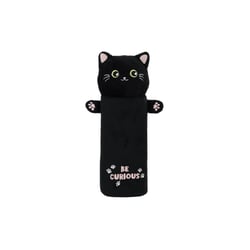 Trousse peluche ronde Legami - noir - Kitty