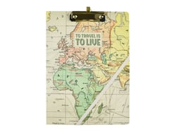 orte-bloc avec fermeture Legami - pour 230 x 320 mm - Take Note Map