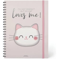 Trio - Cahier à Spirale 3 en 1 - Chat - Format A4