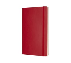 Carnet - 13 x 21 cm - Moleskine- 192 pages unies - couverture souple - rouge écarlate