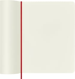 Carnet - 19 x 25 cm - Moleskine- 192 pages unies - couverture souple - rouge écarlate