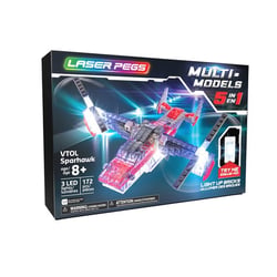 Laser Pegs - Véhicule Aérien 5en1 - 172 pièces- Gp Toys