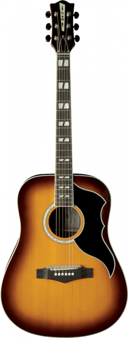 Eko Ranger Vintage Reissue VI - Guitare électroacoustique - Dreadnought - Honey Burst