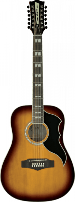 Eko Ranger Vintage Reissue XII EQ - Guitare électroacoustique 12 cordes - Dreadnought - Honey Burst