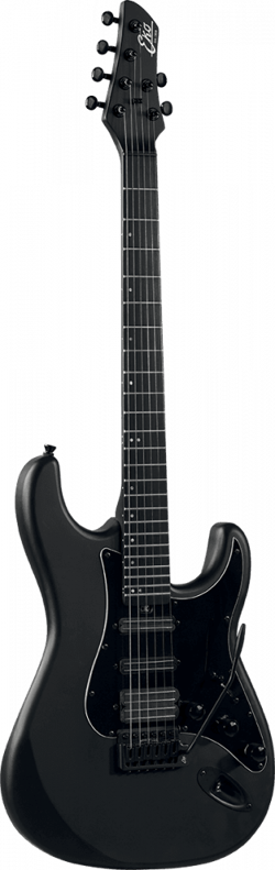 Eko Aire Stealth - Guitare électrique - Super-Strat - Matte Black 