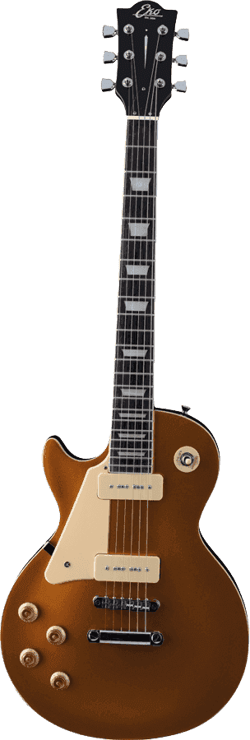 Eko Starter VL-480 GT-V - Guitare électrique - Type LP - Gaucher - Aged Gold Sparkle