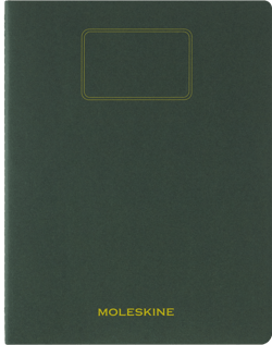 Cahier Moleskine - Vert- 21,6 x 27,9 cm - Etudiant - 120 pages lignées 