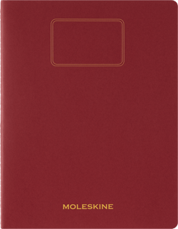 Cahier Moleskine - Rouge - 21,6 x 27,9 cm - Etudiant - 120 pages unies 