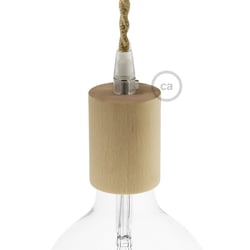 Kit douille E27 en bois