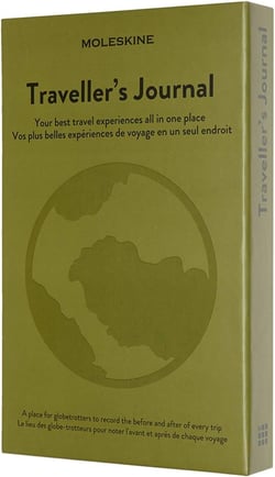 Carnet Moleskine - Kaki - 13 x 21 cm - Passion voyage - 400 pages lignées