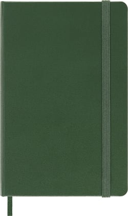 Carnet - 9 x 14 cm - Moleskine - 192 pages lignées - couverture rigide - vert myrte