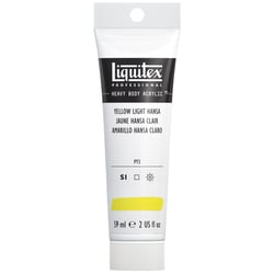 Tube 59 ml de peinture acrylique Liquitex Heavy Body série 1 - Jaune hansa clair - Extra-fine