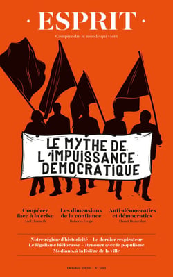Esprit - Le mythe de l'impuissance démocratique - Octobre 2020