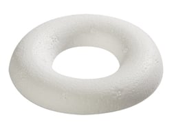 Anneau plat - polystyrène - 7.5cm