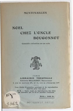 Noël chez l'Oncle Bougonnot - Comédie enfantine en un acte