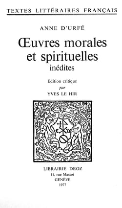 Œuvres morales et spirituelles inédites