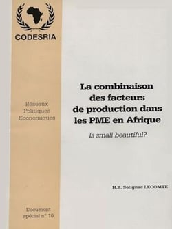 La combinaison des facteurs de production dans les PME en Afrique - Is small beautiful?
