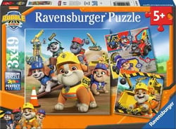 3 Puzzles 49 pièces - Véhicules de travail / Rubben