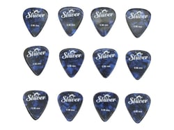 Shiver - 12 médiators celluloïd 0.96 bleu