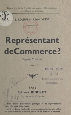 Représentant de commerce ? - Saynète comique