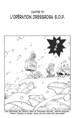 One Piece édition originale - Chapitre 731 - L'opération Dressrosa S.O.P.