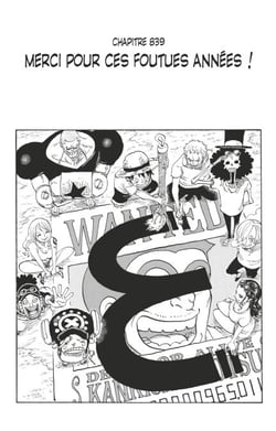 One Piece édition originale - Chapitre 839 - Merci pour ces foutues années !