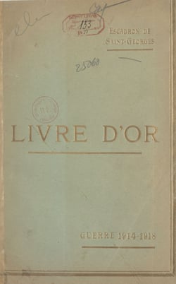 Escadron de Saint-Georges : livre d'or, guerre 1914-1918