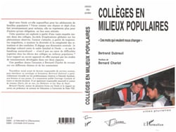 Collèges en milieux populaires - Ces mots qui veulent nous changer