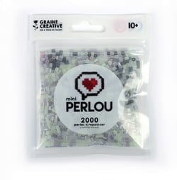 Sachet Mini perlou - Gris transparent