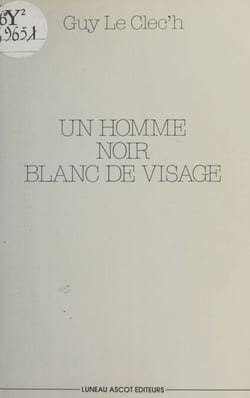 Un homme noir blanc de visage
