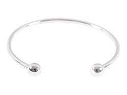 Bracelet jonc à visser épais Créalia - Rhodium