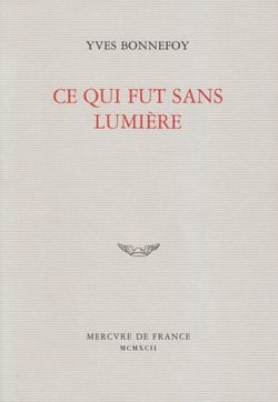 Ce qui fut sans lumière