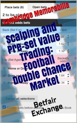 Scalping and Pre-set Value Trading: Football Double Chance Market - Betfair Exchange - Scalping and Pre-set Value Trading