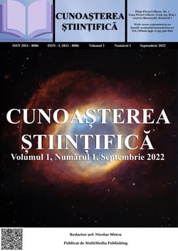 Cunoa?terea ?tiin?ifica, Volumul 1, Numarul 1, Septembrie 2022