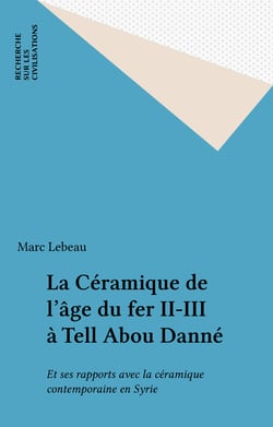 La Céramique de l'âge du fer II-III à Tell Abou Danné - Et ses rapports avec la céramique contemporaine en Syrie