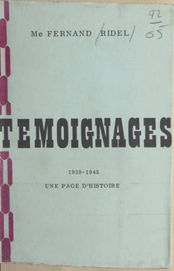 Témoignages - 1939-1945, une page d'histoire