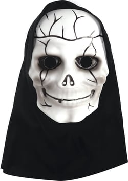 Masque enfant - Squelette - Avec cagoule