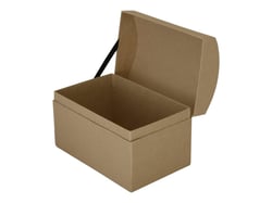 Coffre en carton grand modèle 19x12x12,5cm - Créalia