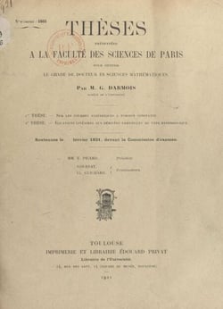Sur les courbes algébriques à torsion constante - Suivi de Équations linéaires aux dérivées partielles du type hyperbolique