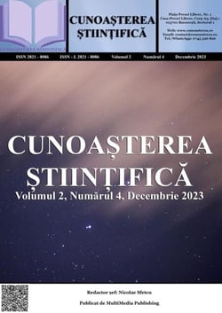 Cunoa?terea ?tiin?ifica, Volumul 2, Numarul 4, Decembrie 2023