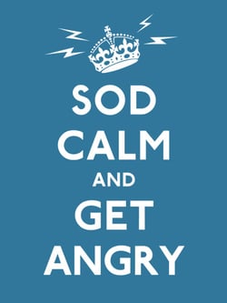 Sod Calm and Get Angry - resigned advice for hard times