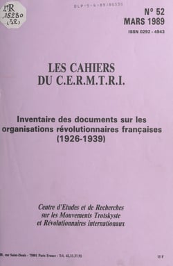 Inventaire des documents sur les organisations révolutionnaires françaises (1926-1939)