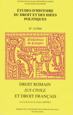 Droit romain, jus civile et droit français