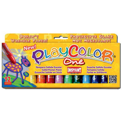 12 sticks larges de gouache solide en stick - Playcolor One