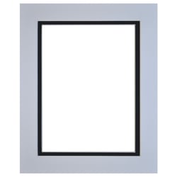 Passe-partout double - Blanc/Noir 30 x 40  cm - ouverture 20 x 30 cm