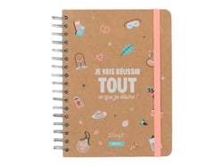 Agenda civil journalier 2021-2022 - Je vais réussir tout ce que je désire ! - 16,6 x 22,6 cm - Mr. Wonderful