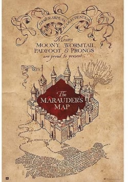 La carte des marauders - Harry Potter