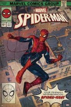 Marvel spider-man comic front
