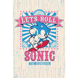 Poster Sonic Let's roll